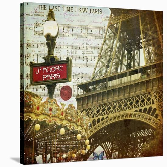 Eiffel Romance VI-Sandy Lloyd-Stretched Canvas