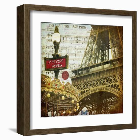 Eiffel Romance VI-Sandy Lloyd-Framed Art Print