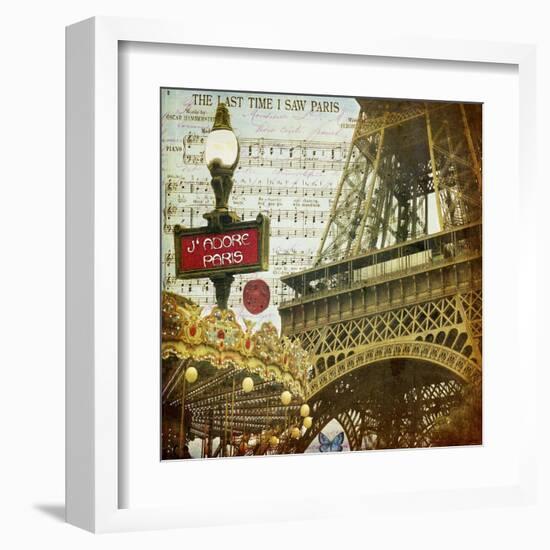 Eiffel Romance VI-Sandy Lloyd-Framed Art Print