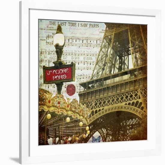 Eiffel Romance VI-Sandy Lloyd-Framed Art Print