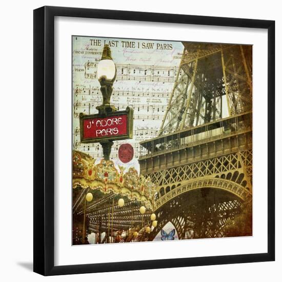 Eiffel Romance VI-Sandy Lloyd-Framed Art Print