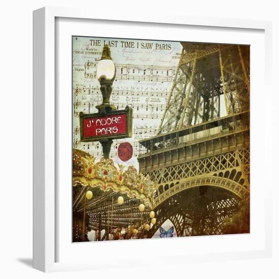 Eiffel Romance VI-Sandy Lloyd-Framed Art Print