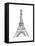 Eiffel Sketch D-OnRei-Framed Stretched Canvas