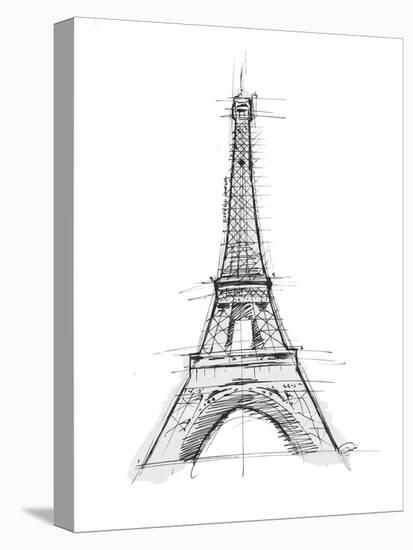 Eiffel Sketch D-OnRei-Stretched Canvas