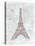 Eiffel Sketch Romantic-OnRei-Stretched Canvas