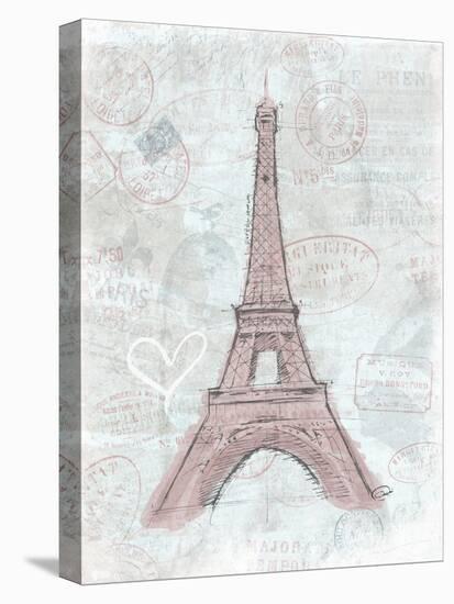 Eiffel Sketch Romantic-OnRei-Stretched Canvas