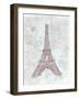 Eiffel Sketch Romantic-OnRei-Framed Art Print