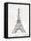 Eiffel Sketch-OnRei-Framed Stretched Canvas