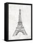 Eiffel Sketch-OnRei-Framed Stretched Canvas