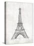 Eiffel Sketch-OnRei-Stretched Canvas