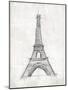 Eiffel Sketch-OnRei-Mounted Art Print