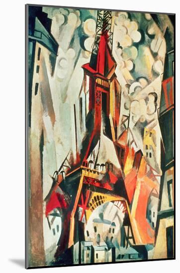 Eiffel Tower, 1910-Robert Delaunay-Mounted Giclee Print