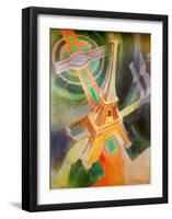 Eiffel Tower, 1928-Robert Delaunay-Framed Giclee Print