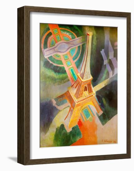 Eiffel Tower, 1928-Robert Delaunay-Framed Giclee Print