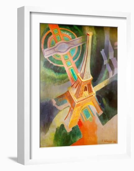 Eiffel Tower, 1928-Robert Delaunay-Framed Giclee Print