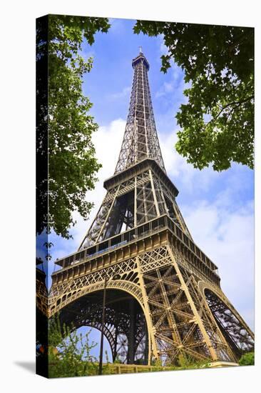 Eiffel Tower 2-Chris Bliss-Stretched Canvas