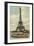 Eiffel Tower and Boat on the Seine-null-Framed Art Print