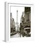 Eiffel Tower and Cafe on Boulevard De La Tour Maubourg, Paris, France-Jon Arnold-Framed Photographic Print