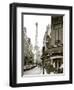 Eiffel Tower and Cafe on Boulevard De La Tour Maubourg, Paris, France-Jon Arnold-Framed Photographic Print