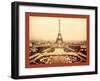 Eiffel Tower and Champ De Mars Seen from Trocadéro Palace, Paris Exposition, 1889-null-Framed Giclee Print