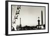 Eiffel Tower and Ferris Wheel, Paris, France-Theo Westenberger-Framed Photographic Print