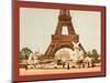 Eiffel Tower and Fountain, Exposition Universal, 1900, Paris, France, Between Ca. 1890 and Ca. 1900-null-Mounted Giclee Print