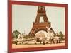 Eiffel Tower and Fountain, Exposition Universal, 1900, Paris, France, Between Ca. 1890 and Ca. 1900-null-Mounted Giclee Print