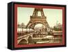 Eiffel Tower and General View of the Grounds-null-Framed Stretched Canvas