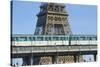 Eiffel Tower and Métro, Paris, France-null-Stretched Canvas