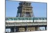 Eiffel Tower and Métro, Paris, France-null-Mounted Photographic Print