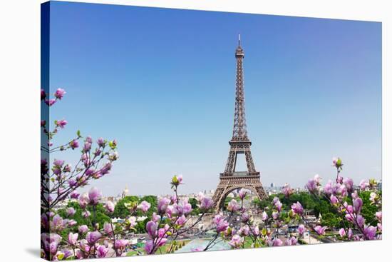 Eiffel Tower and Paris Cityscape-neirfy-Stretched Canvas