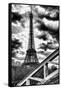 Eiffel Tower and Rouelle Bridge - Paris - France-Philippe Hugonnard-Framed Stretched Canvas