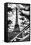 Eiffel Tower and Rouelle Bridge - Paris - France-Philippe Hugonnard-Framed Stretched Canvas