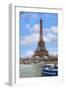 Eiffel Tower and Seine Boat Paris-Cora Niele-Framed Photographic Print