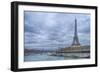 Eiffel Tower and Seine in Paris-Cora Niele-Framed Photographic Print