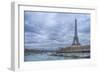 Eiffel Tower and Seine in Paris-Cora Niele-Framed Photographic Print