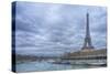 Eiffel Tower and Seine in Paris-Cora Niele-Stretched Canvas