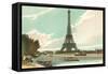 Eiffel Tower and Seine, Paris, France-null-Framed Stretched Canvas