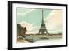 Eiffel Tower and Seine, Paris, France-null-Framed Art Print