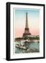 Eiffel Tower and Seine, Paris-null-Framed Art Print