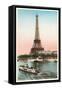 Eiffel Tower and Seine, Paris-null-Framed Stretched Canvas