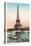 Eiffel Tower and Seine, Paris-null-Stretched Canvas