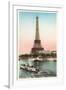 Eiffel Tower and Seine, Paris-null-Framed Art Print