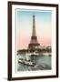 Eiffel Tower and Seine, Paris-null-Framed Art Print