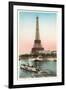 Eiffel Tower and Seine, Paris-null-Framed Art Print