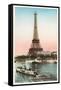 Eiffel Tower and Seine, Paris-null-Framed Stretched Canvas