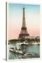 Eiffel Tower and Seine, Paris-null-Stretched Canvas