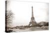 Eiffel Tower and Seine River in Paris-TEA-Stretched Canvas