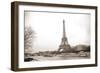 Eiffel Tower and Seine River in Paris-TEA-Framed Photographic Print