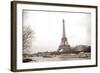 Eiffel Tower and Seine River in Paris-TEA-Framed Photographic Print